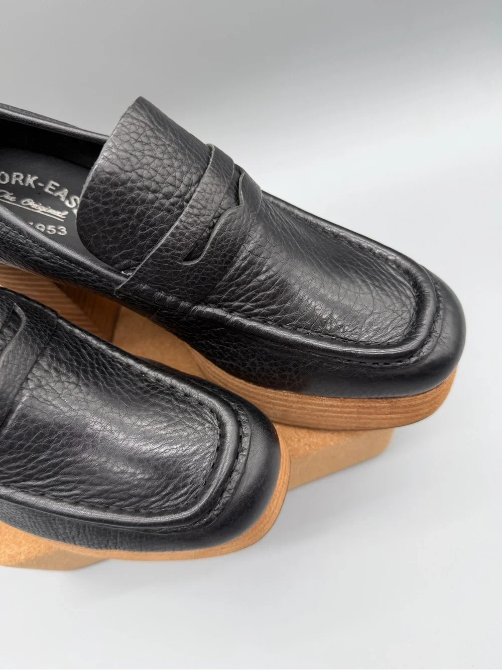 Women’s US 7.5 M Kork-Ease Barbara Platform Leather Loafer Shoes NEW!